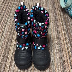 Northside Kids (Size 3) Polka Dot Snow Boots